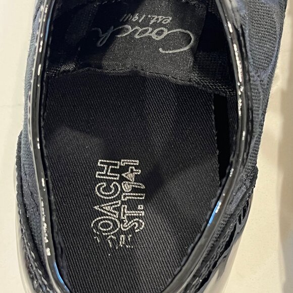 Coach Folly Black/White Low Top Sneaker - size 9 - Picture 8 of 11